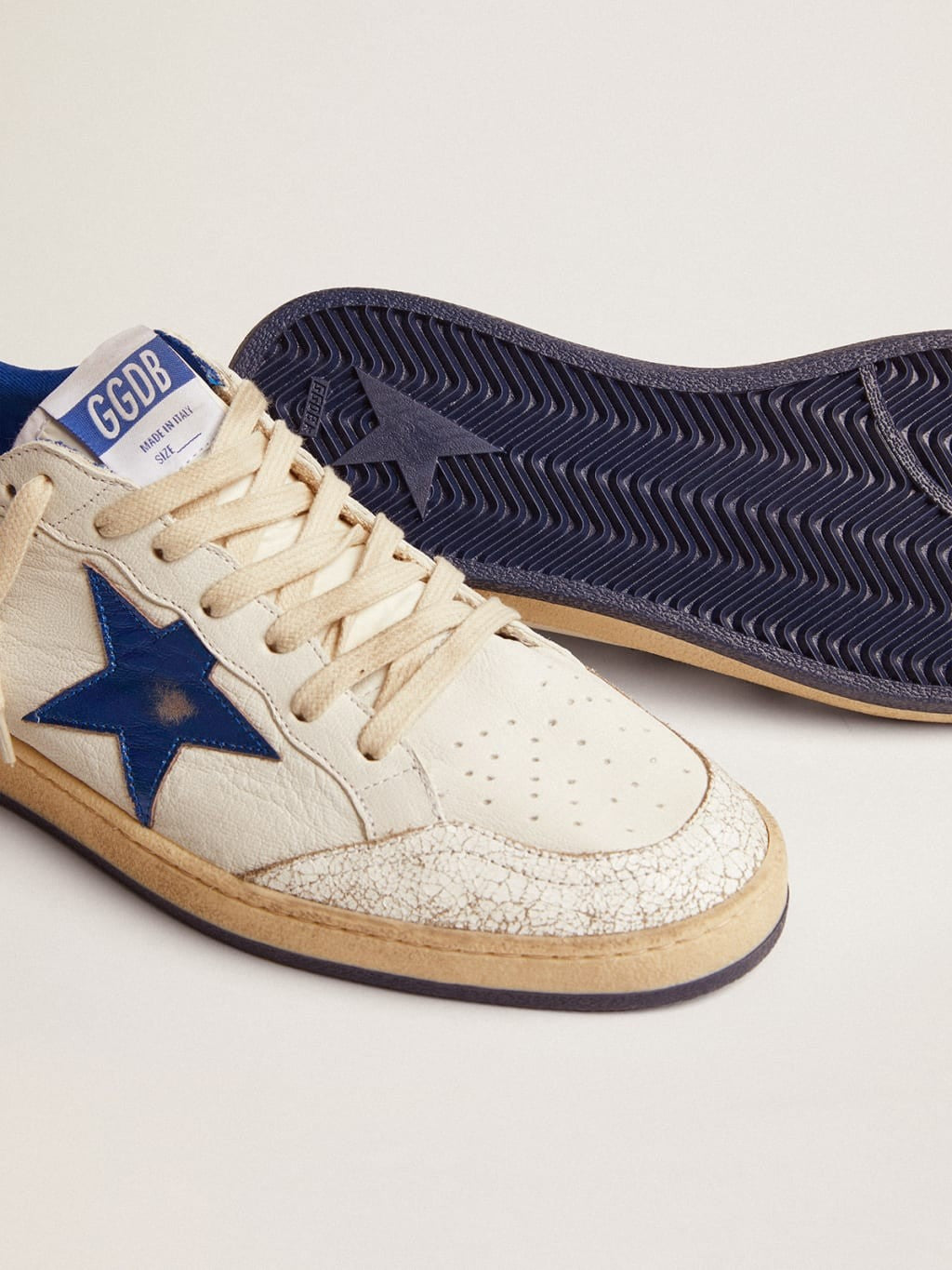 Tenis Golden Goose Ball Star Nappa Upper Laminated Hombre