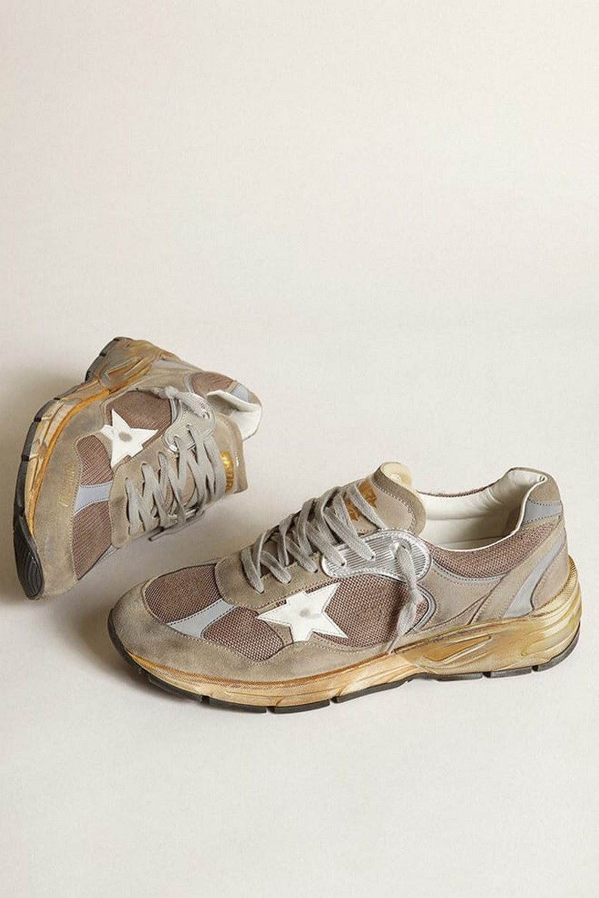 Tenis Golden Goose Dad Net And Suede Upper Leather Starnet