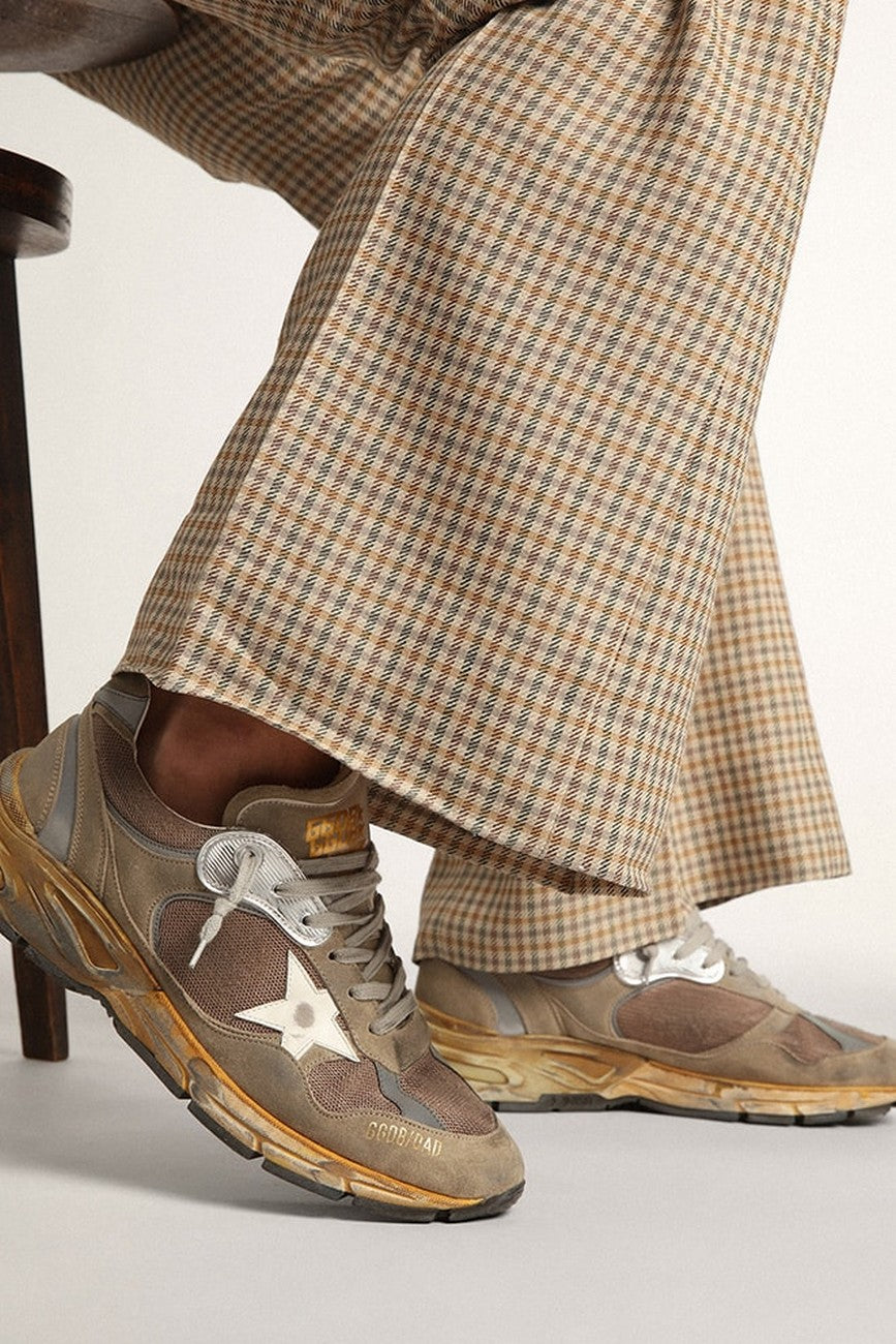 Tenis Golden Goose Dad Net And Suede Upper Leather Starnet