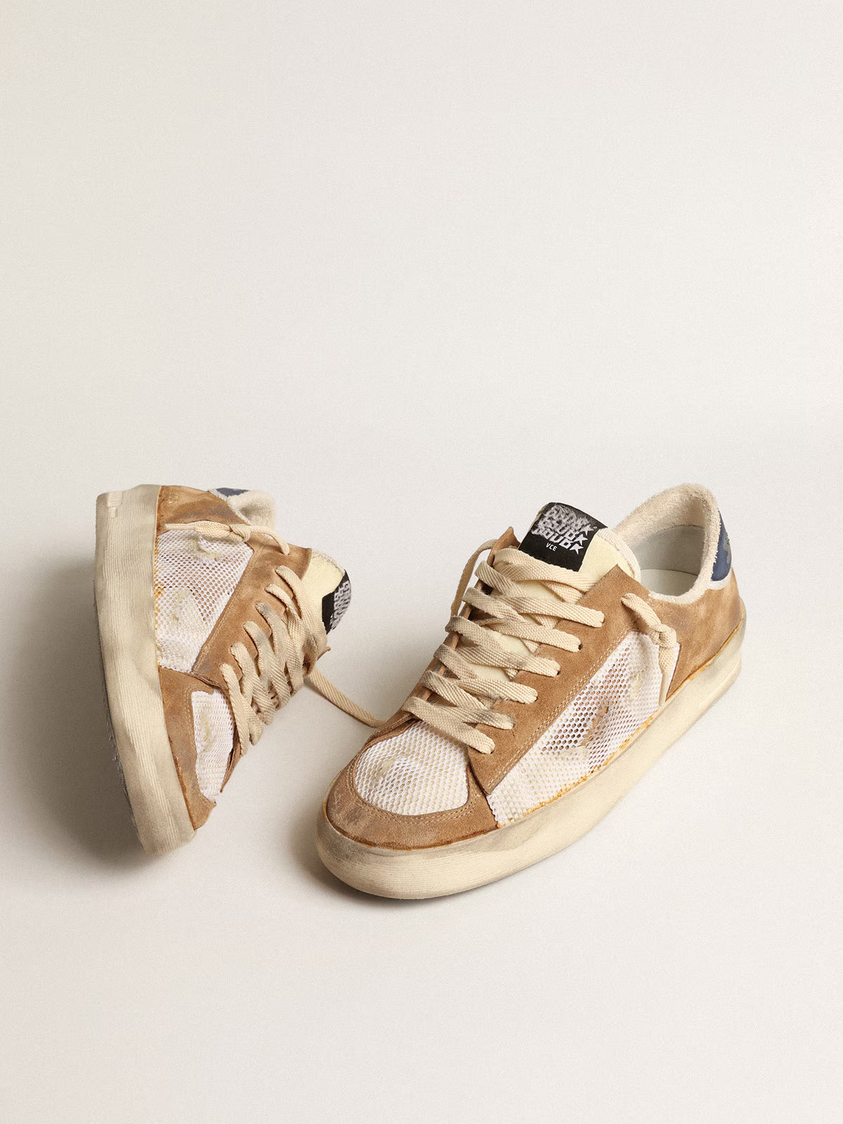 Tenis Golden Goose Stardan Delave Nylon With Net Hombre