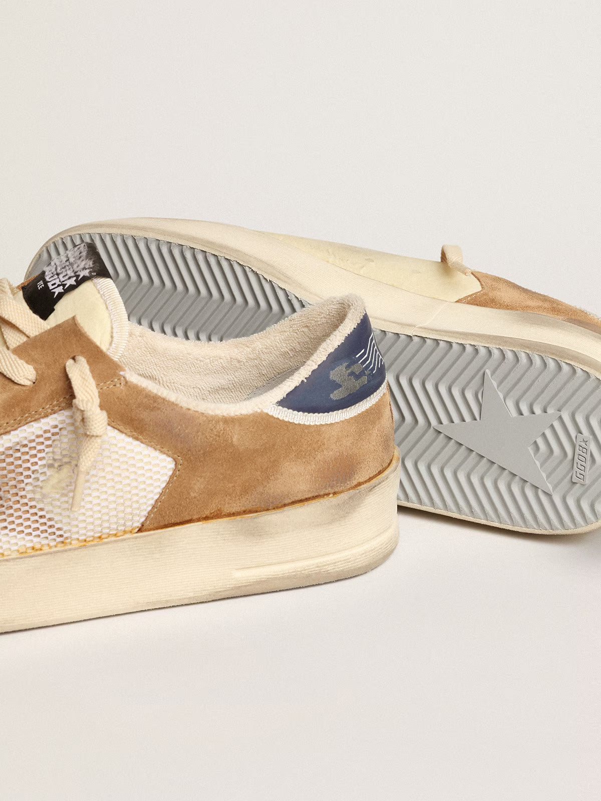 Tenis Golden Goose Stardan Delave Nylon With Net Hombre