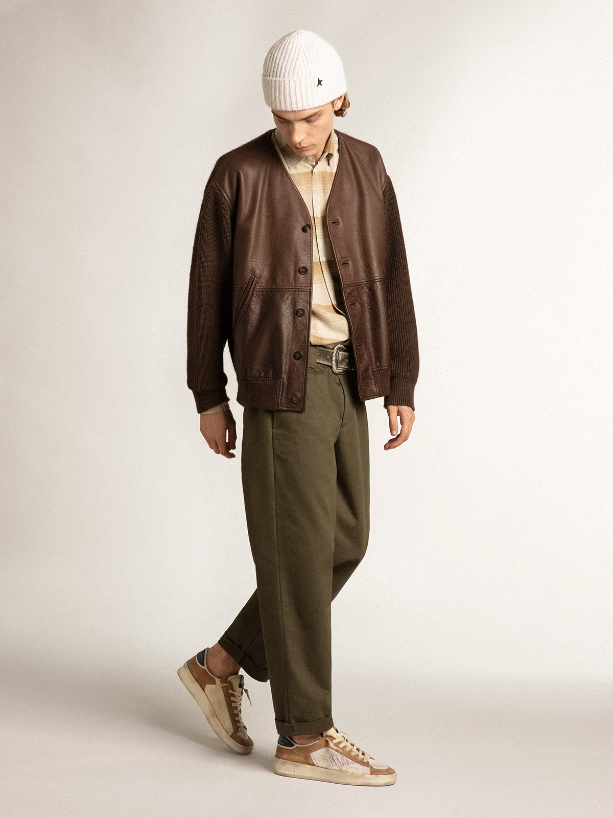 Tenis Golden Goose Stardan Delave Nylon With Net Hombre