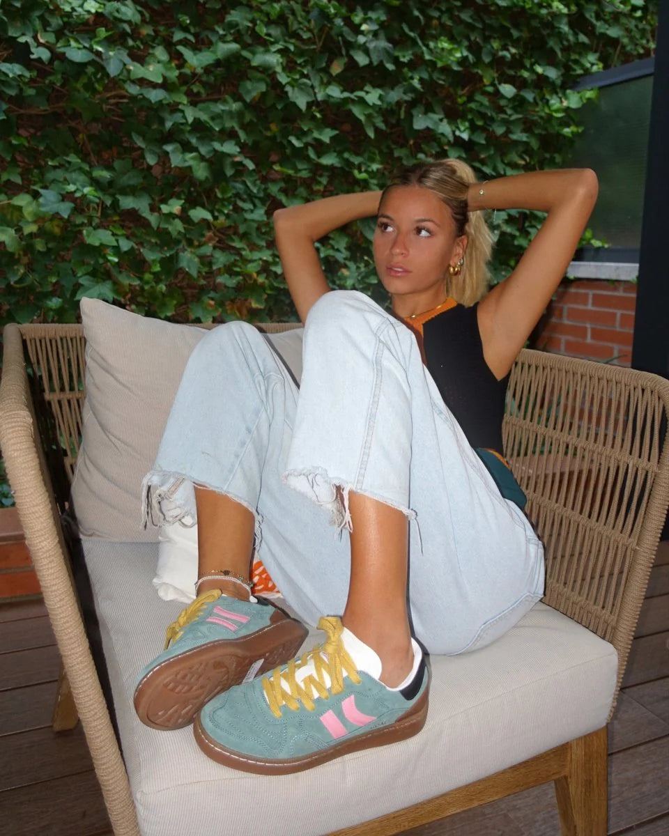 Tenis Cooway De Mujer Goal Green Forest COOLWAY GOAL Malva CO
