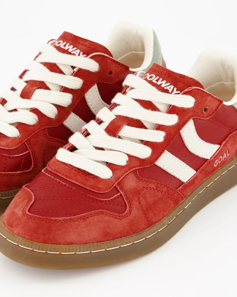 Tenis Coolway De Mujer Goal Red Fury