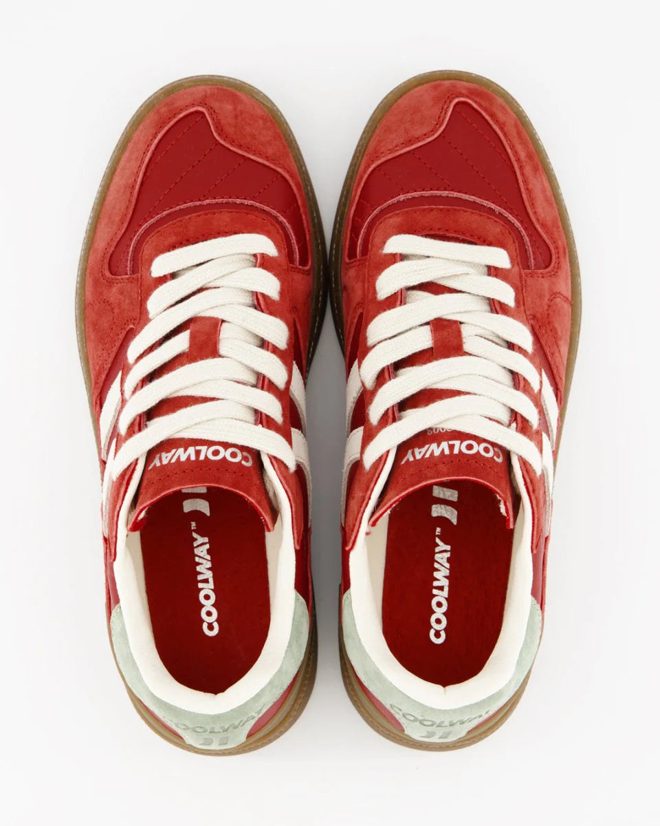 Tenis Coolway De Mujer Goal Red Fury