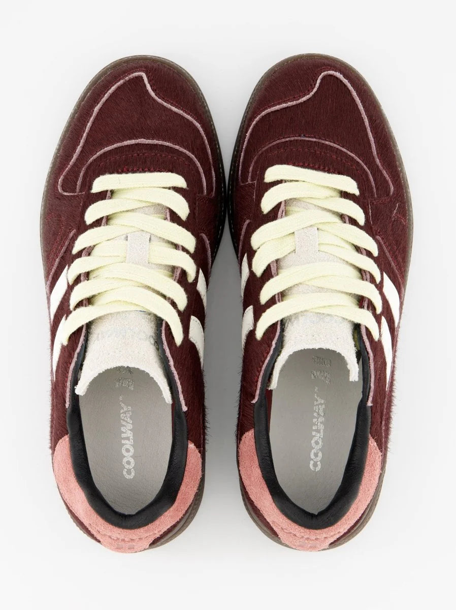 Tenis Coolway De Mujer Goal Wine Step