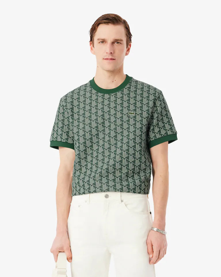 T-Shirt De Jacquard Con Monograma