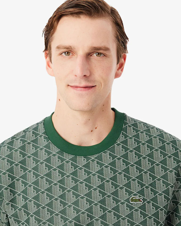 T-Shirt De Jacquard Con Monograma