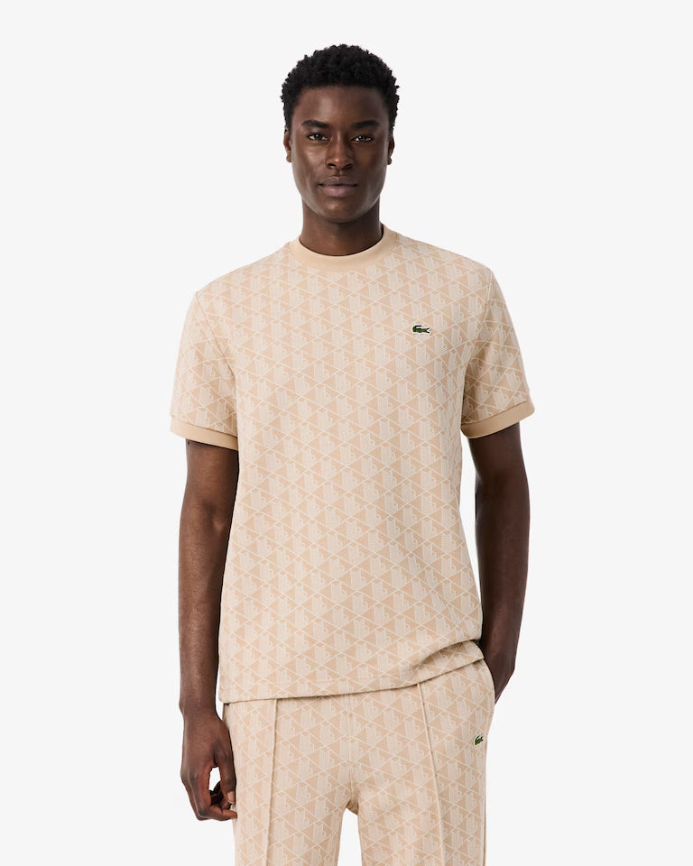 T-Shirt De Jacquard Con Monograma