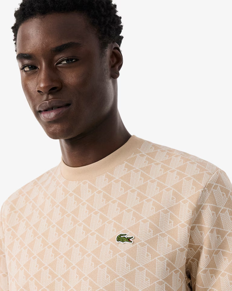T-Shirt De Jacquard Con Monograma