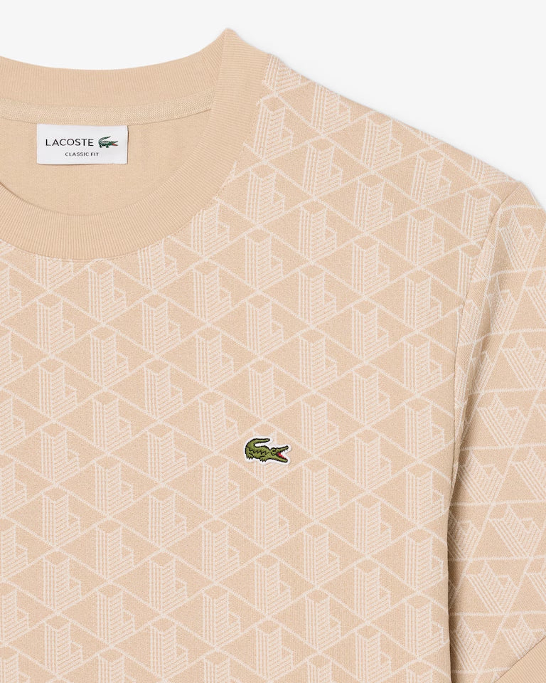 T-Shirt De Jacquard Con Monograma