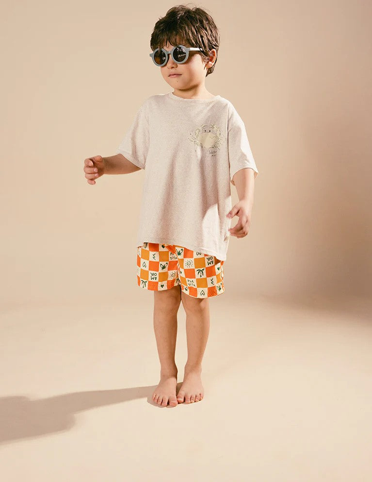Pantaloneta De Baño Cuadritos Playeros