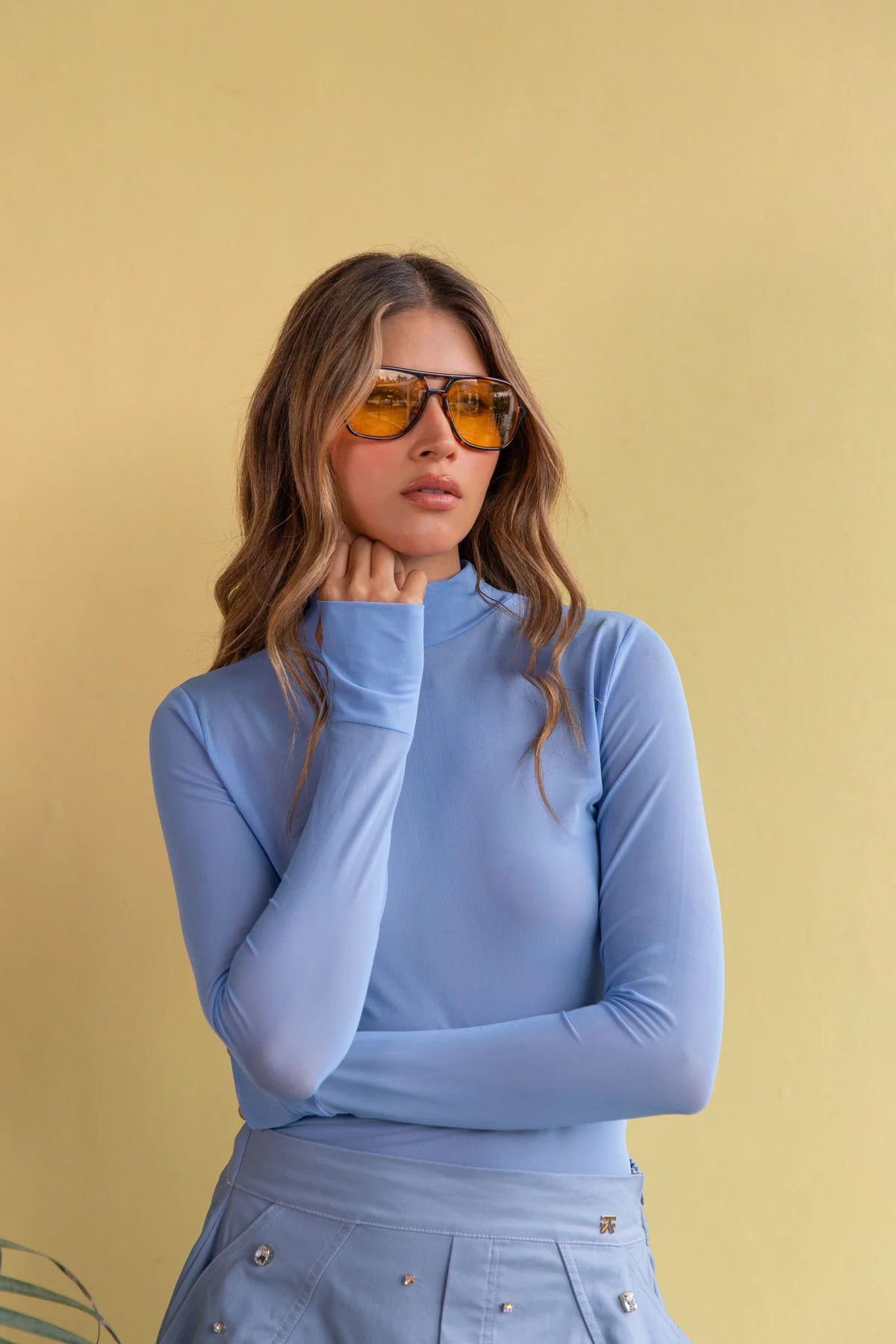 Top Mesh Blue Sky FLOW TOP Malva CO
