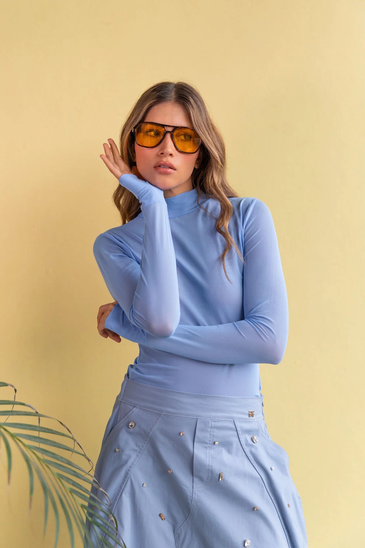 Top Mesh Blue Sky FLOW TOP Malva CO
