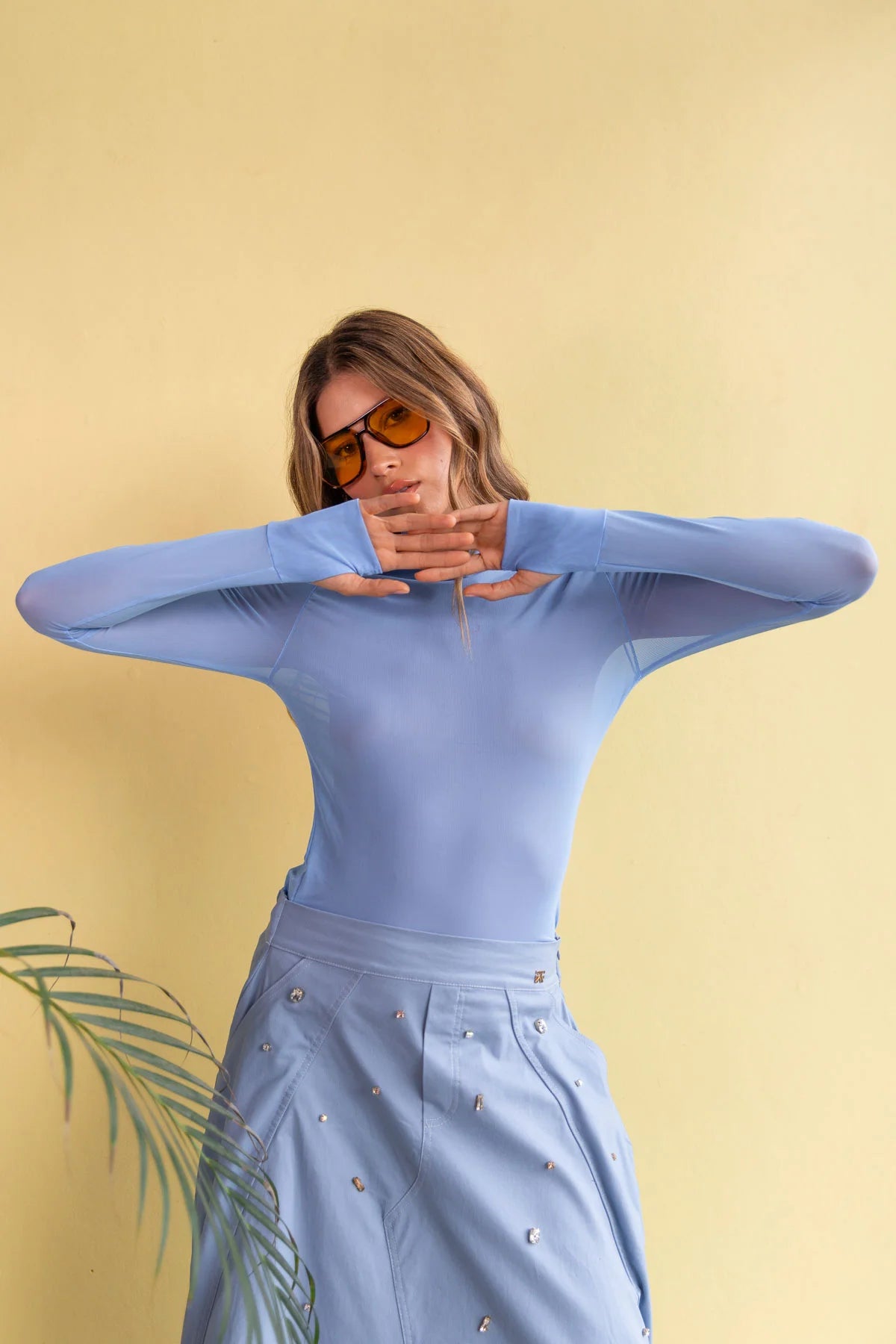 Top Mesh Blue Sky FLOW TOP Malva CO