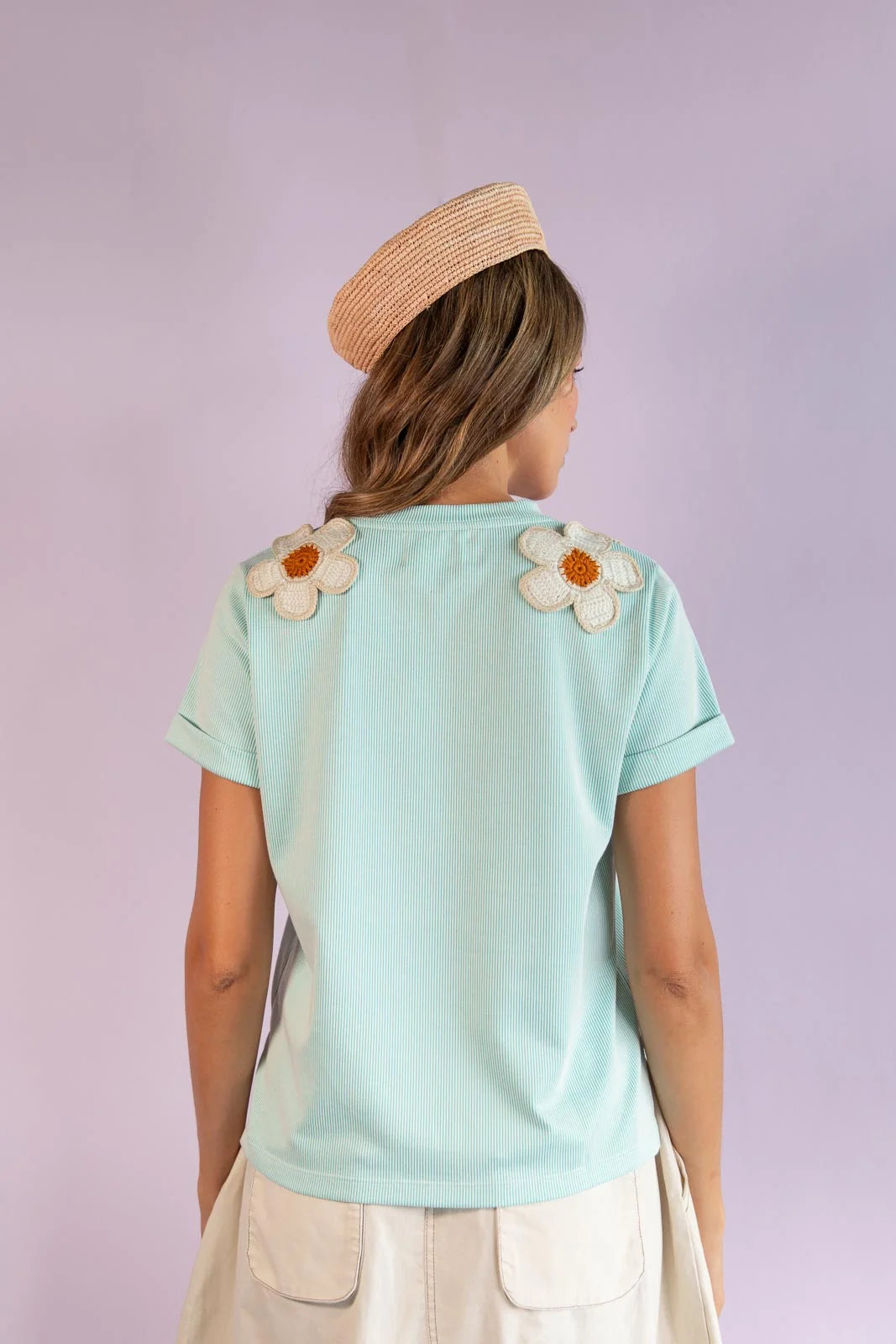 T-shirt Daisy Aqua