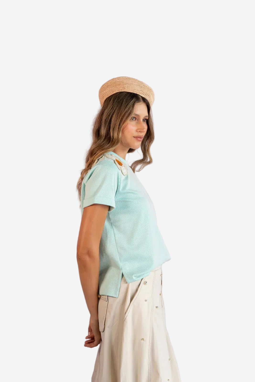 T-shirt Daisy Aqua FLOW T-SHIRT Malva CO