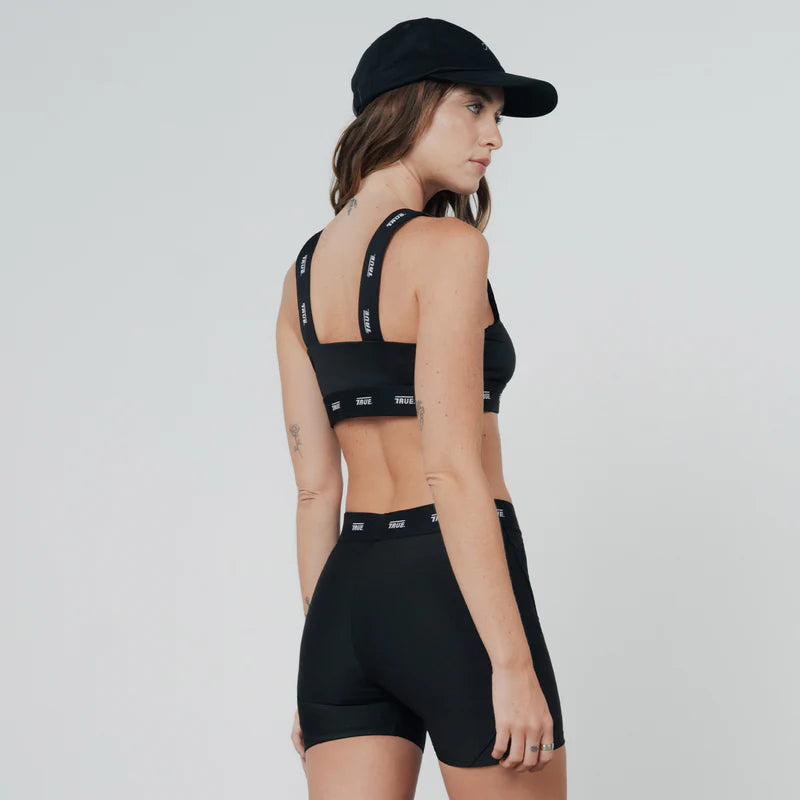 Top Elástico True Active  Negro
