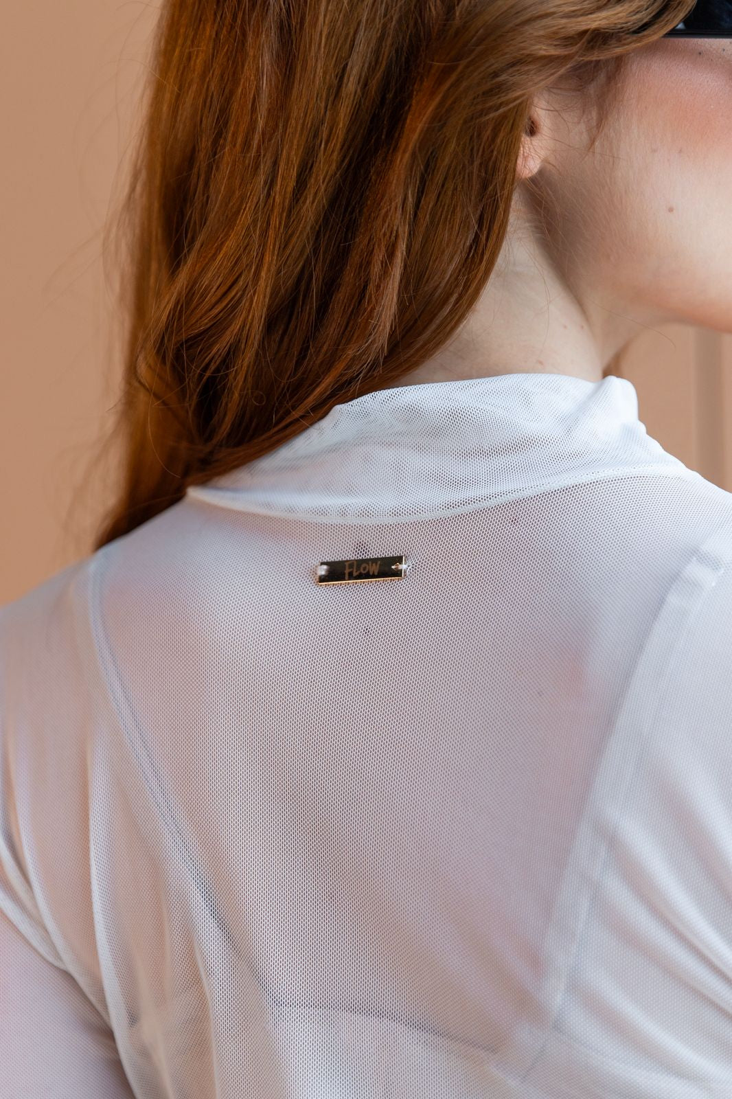 T-Shirt Manga Larga Mesh Ivory