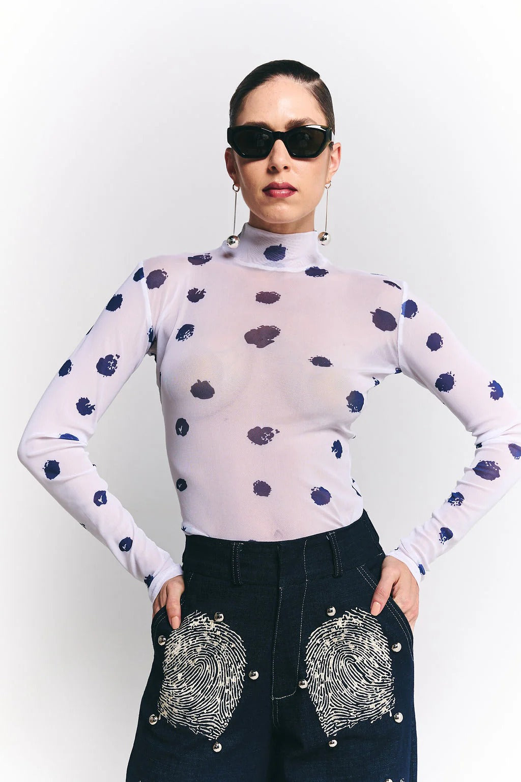 Top Mesh Finger Dots