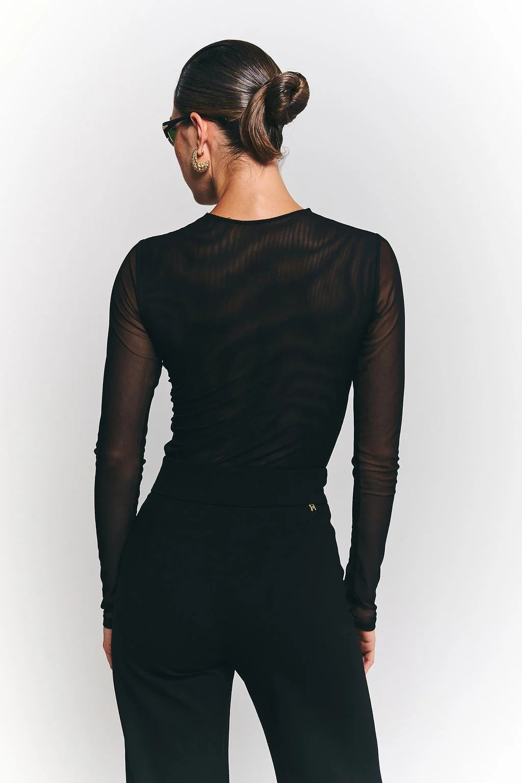Top Mesh Negro