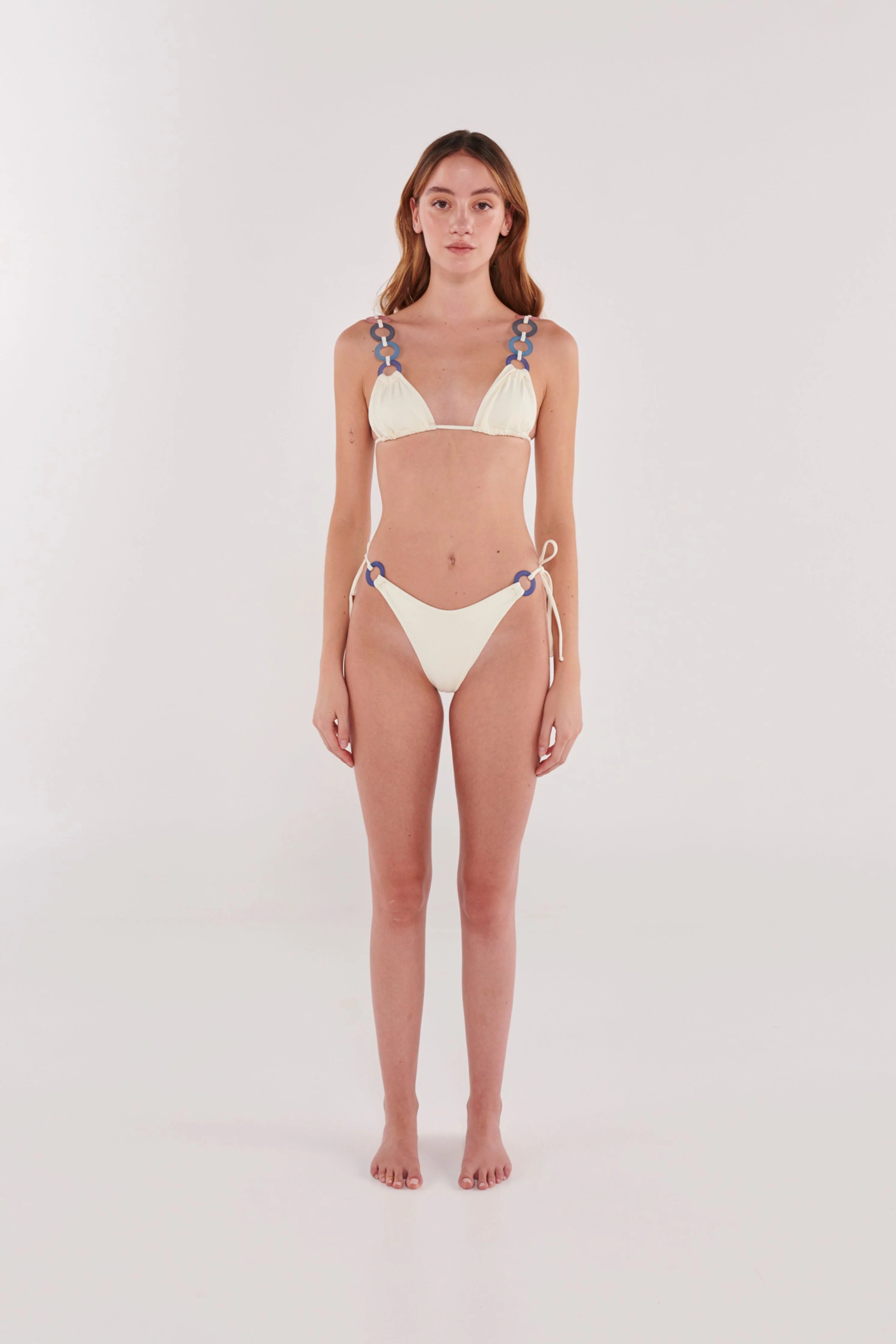 Top Bikini White Rainbow