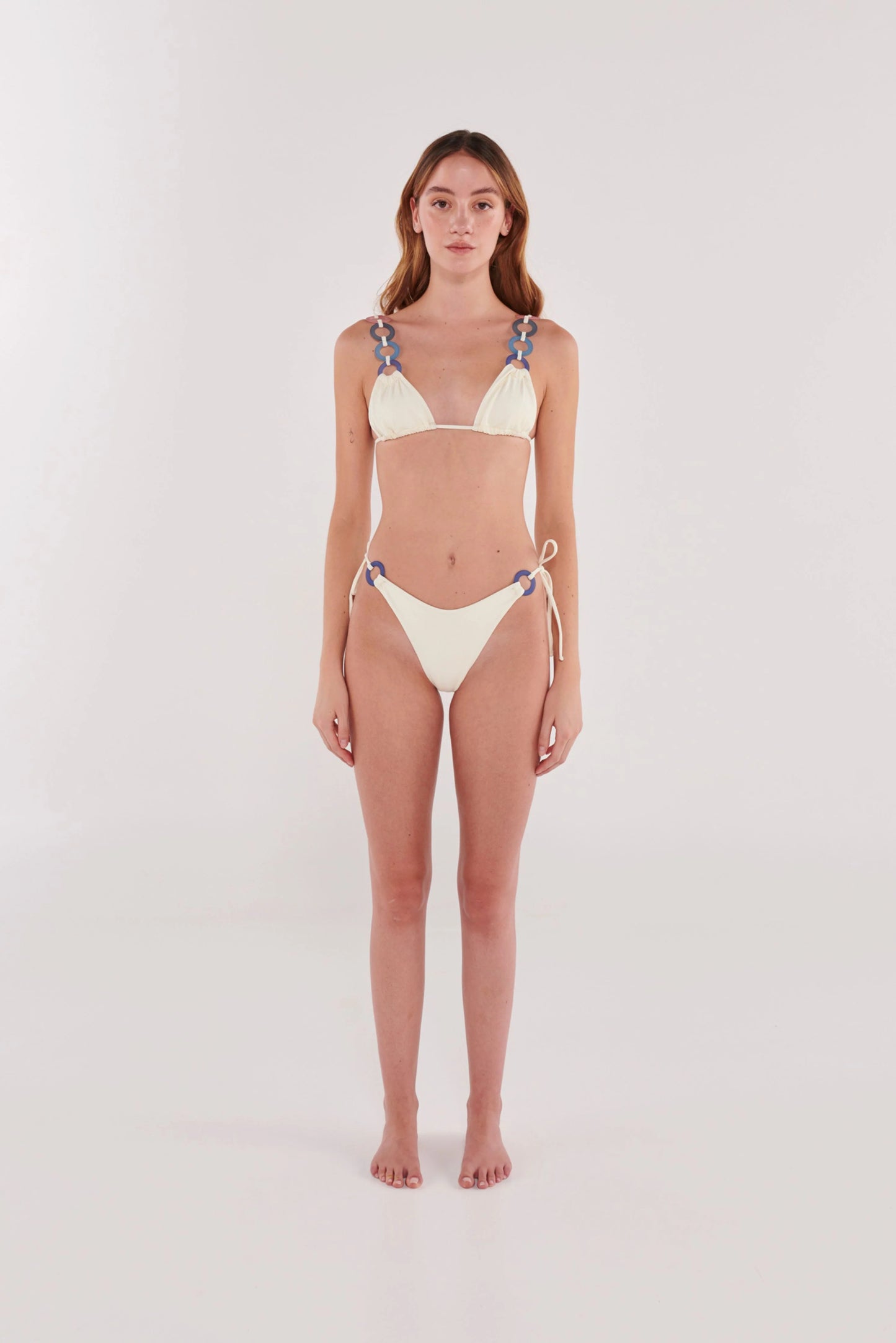 Top Bikini White Rainbow