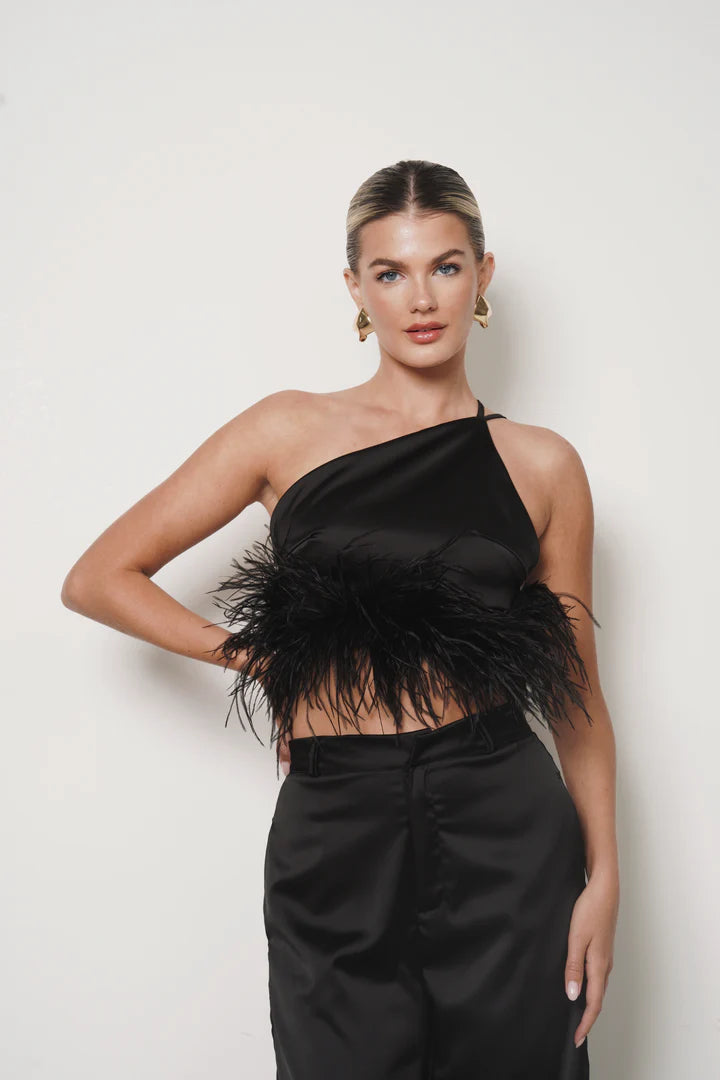 Top De Terciopelo Negro