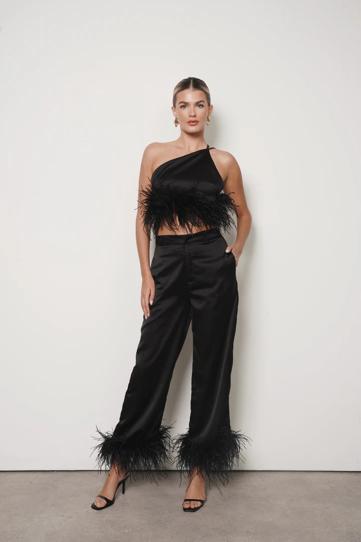 Top De Terciopelo Negro