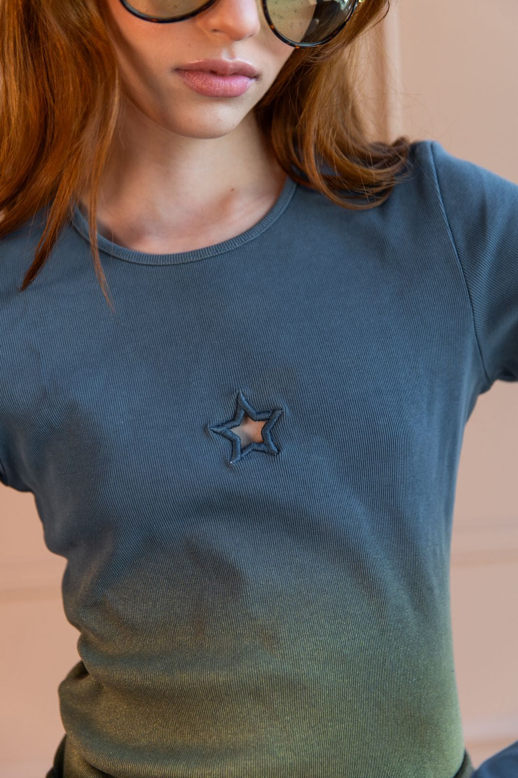 T-Shirt Manga Larga Wayne Blue