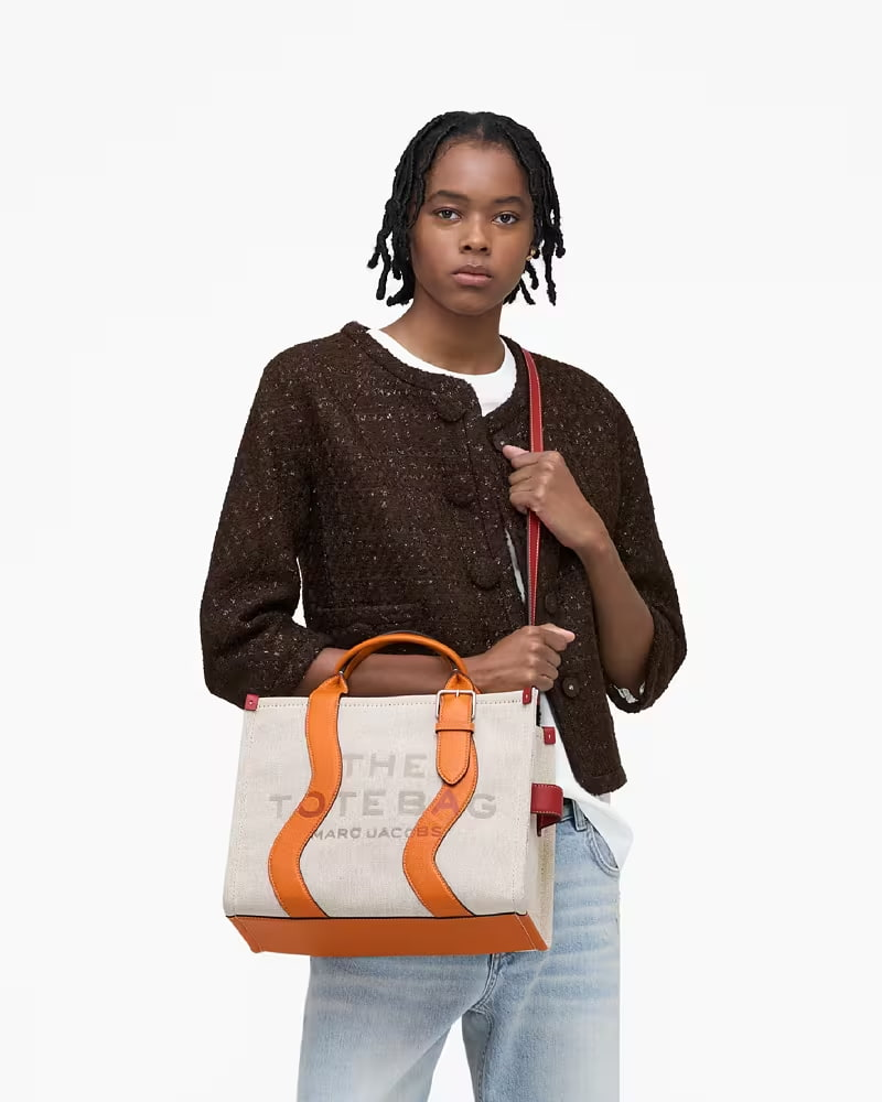 The Wavy Canvas Medium Tote Bag