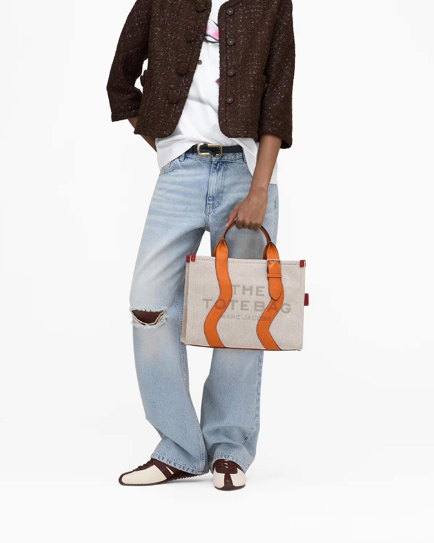 The Wavy Canvas Medium Tote Bag