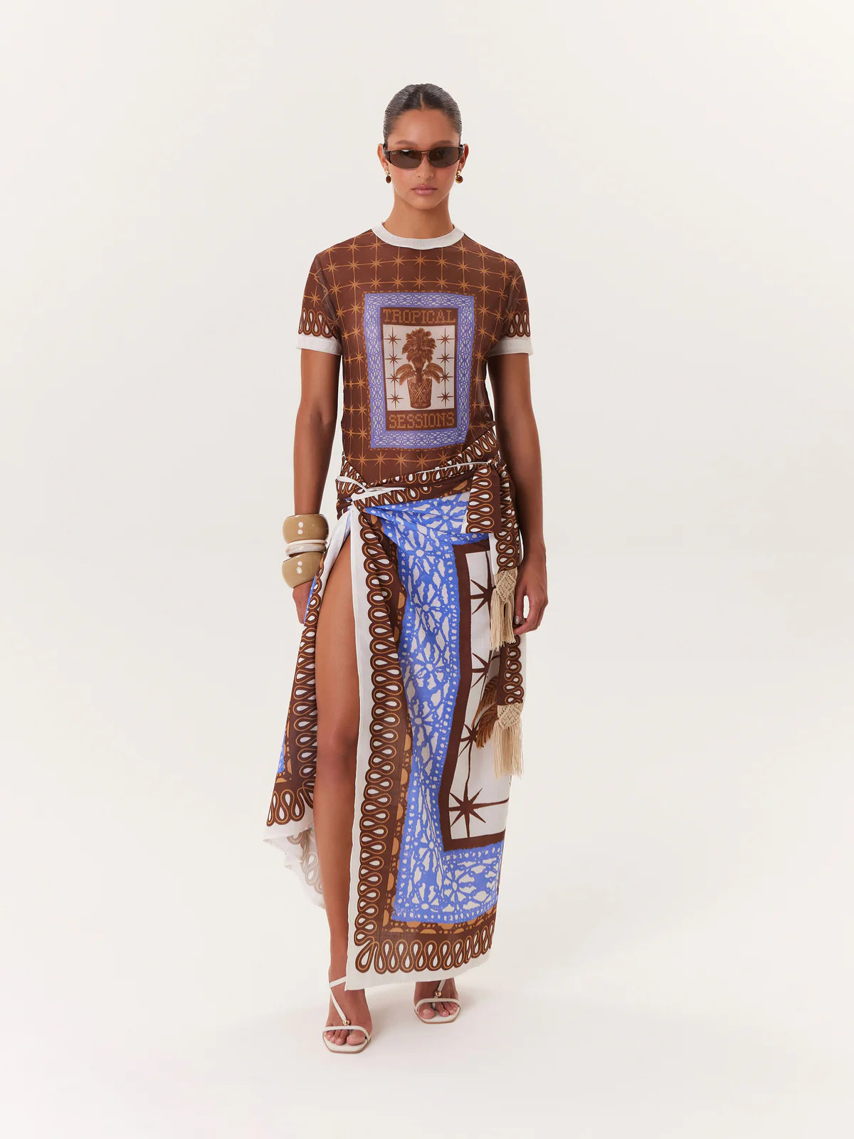 T-Shirt Mesh Tropical Sessions MAYORGA T-SHIRT Malva CO