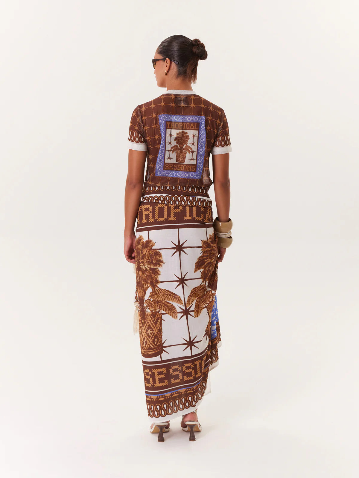 T-Shirt Mesh Tropical Sessions MAYORGA T-SHIRT Malva CO