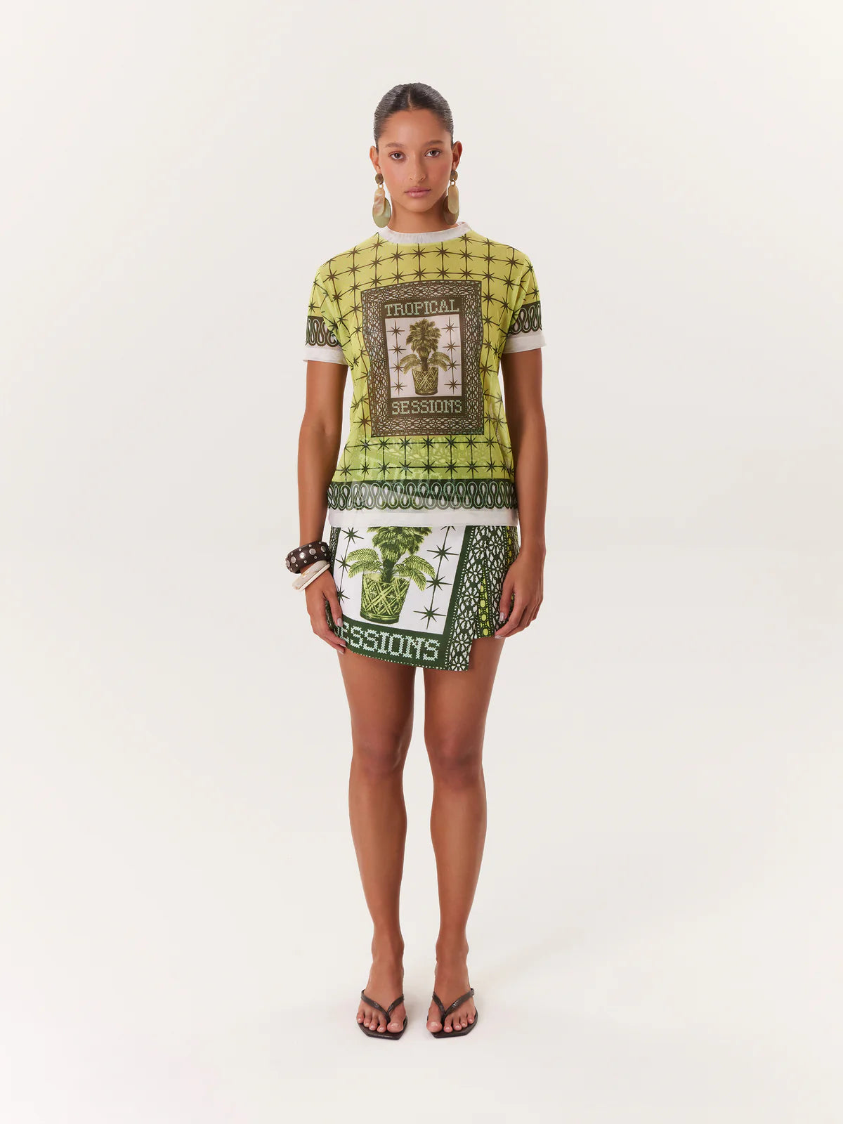 T-Shirt Mesh Tropical Sessions