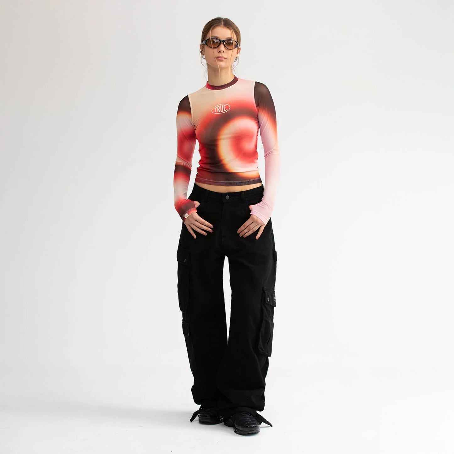T-Shirt Gradient Mesh Mujer