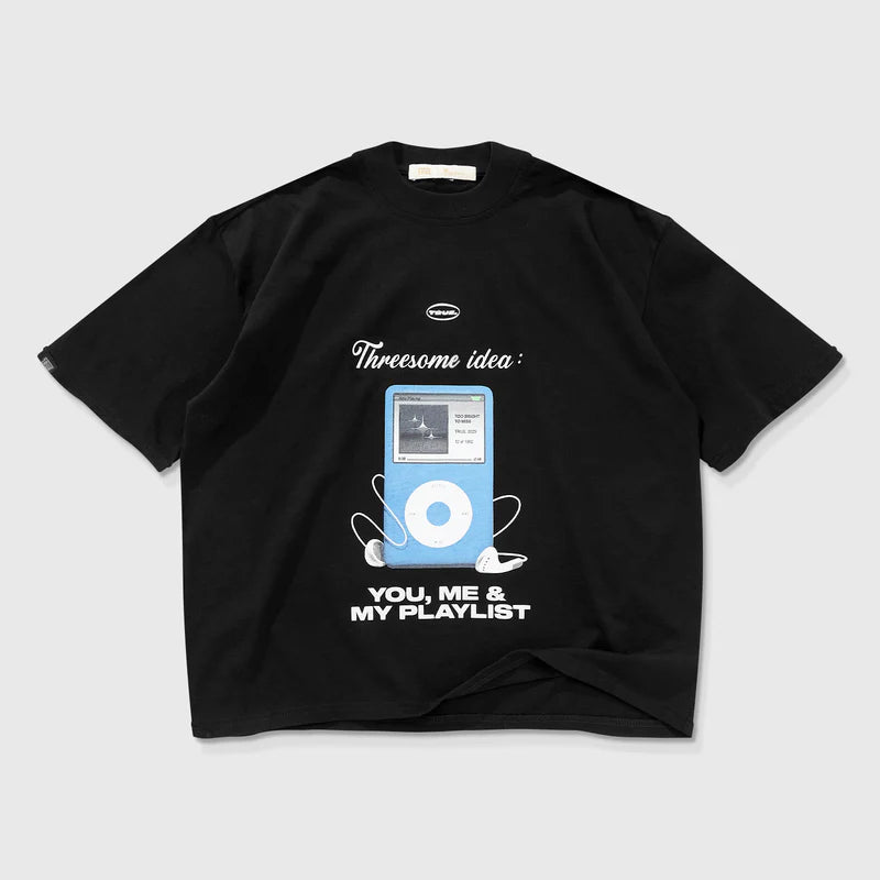 T-Shirt Cuadrada F*Ck Nudes Negra TRUE T-SHIRT Malva CO