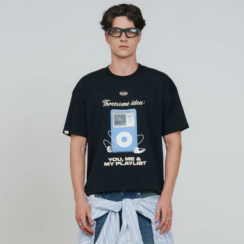 T-Shirt Cuadrada F*Ck Nudes Negra TRUE T-SHIRT Malva CO