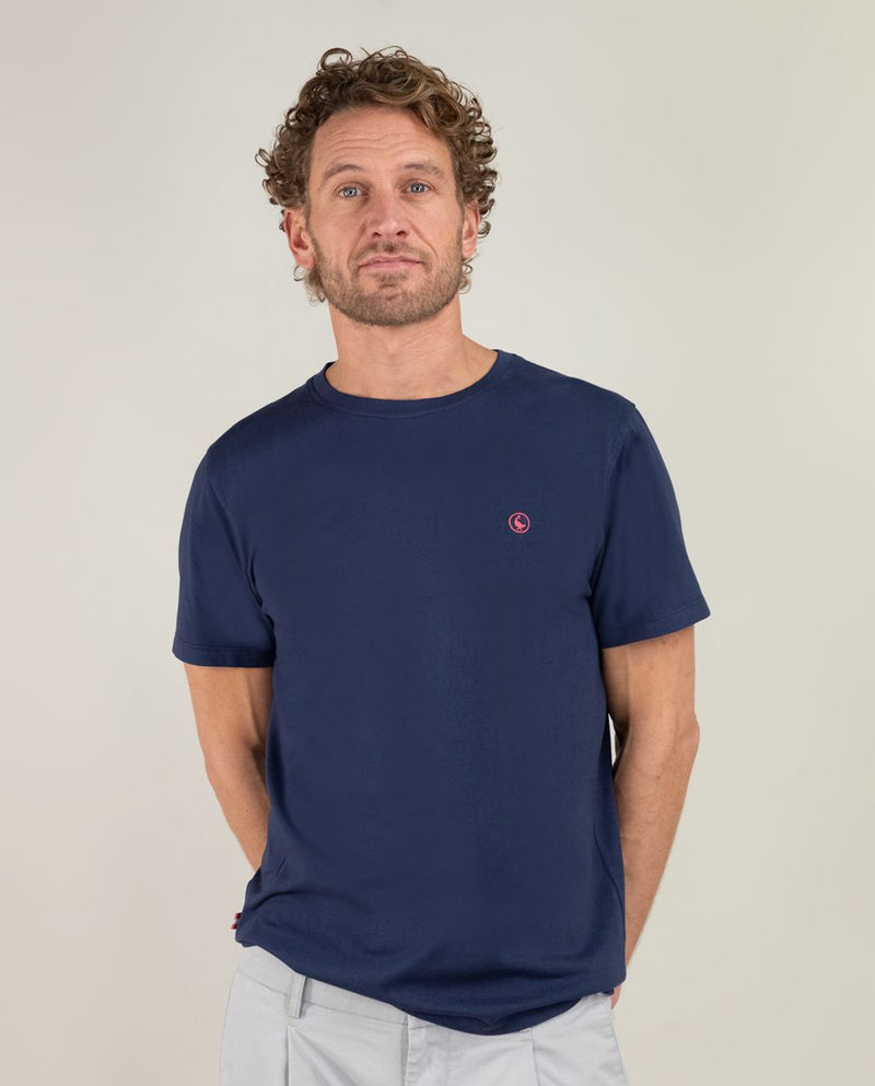 T-Shirt Cuello Caja Garment Dyed