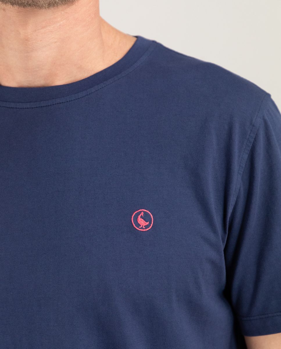 T-Shirt Cuello Caja Garment Dyed EL GANSO T-SHIRT Malva CO