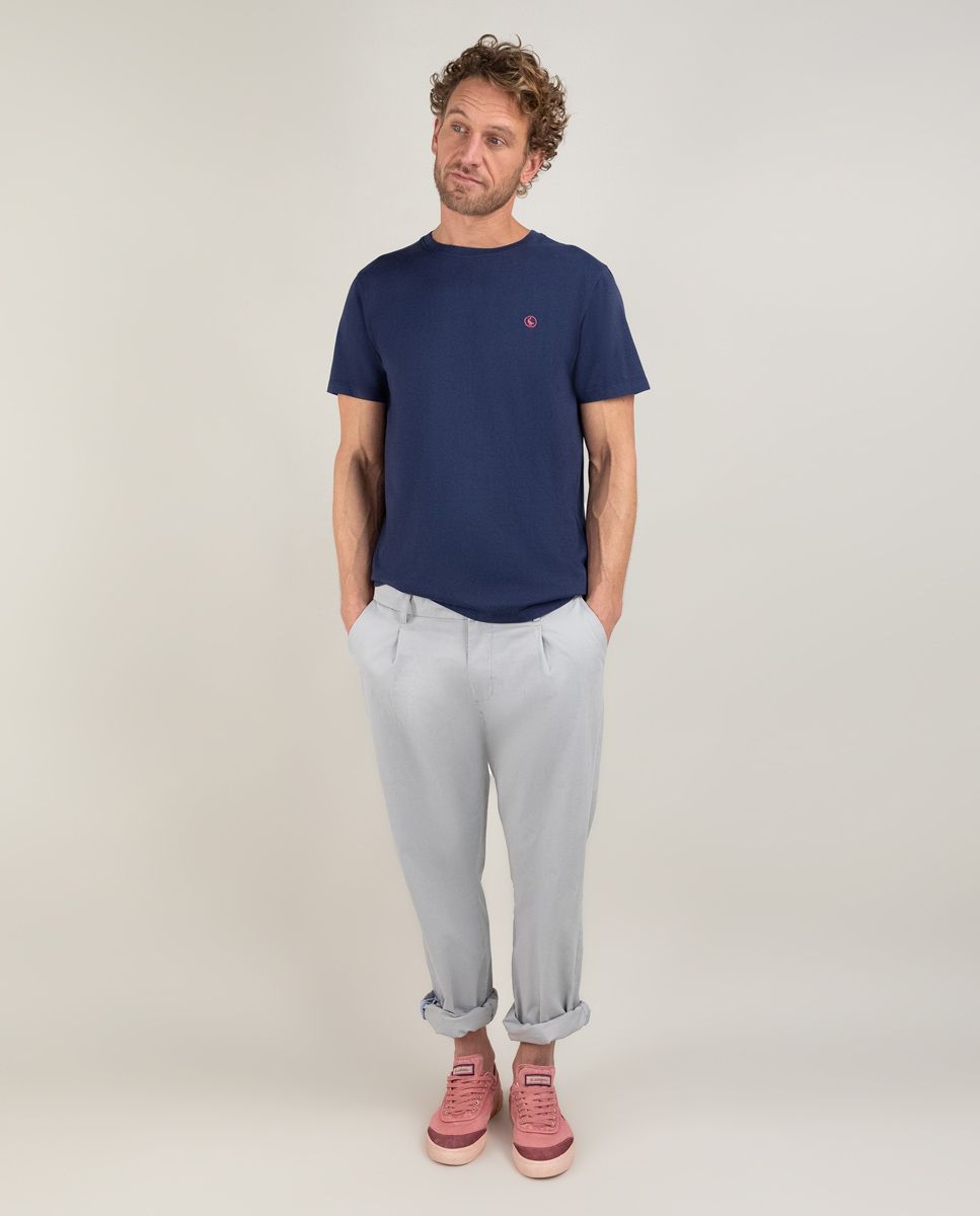 T-Shirt Cuello Caja Garment Dyed EL GANSO T-SHIRT Malva CO