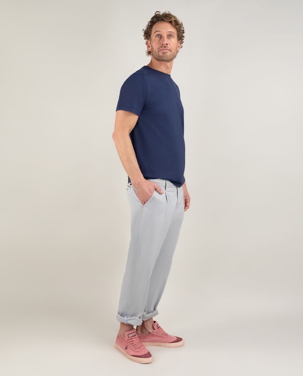T-Shirt Cuello Caja Garment Dyed EL GANSO T-SHIRT Malva CO