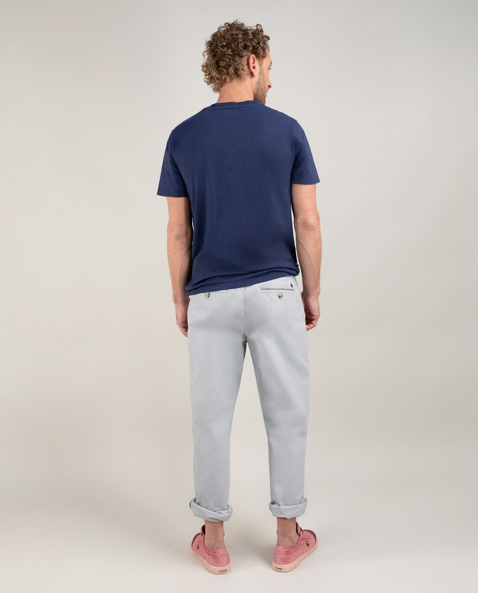 T-Shirt Cuello Caja Garment Dyed EL GANSO T-SHIRT Malva CO