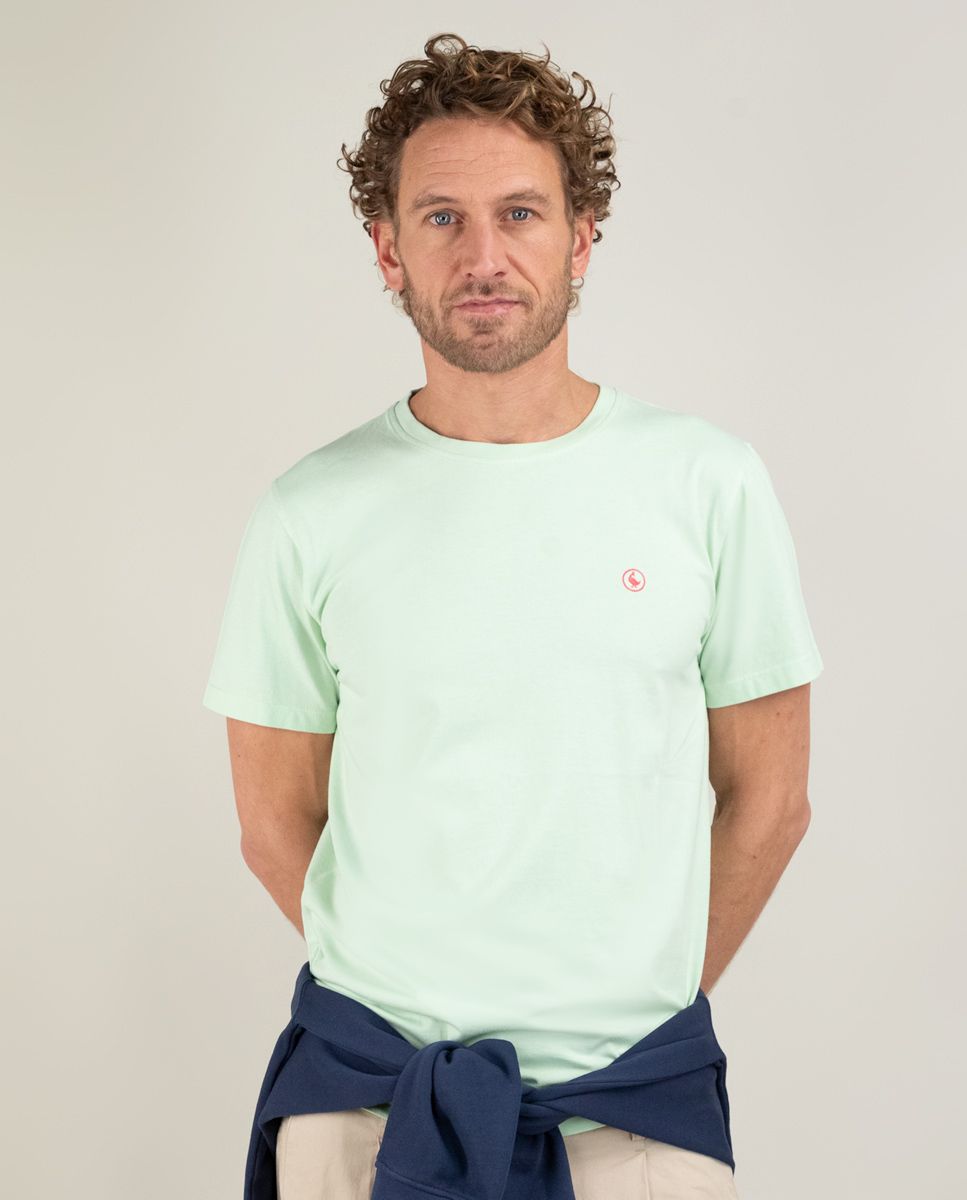 T-Shirt Cuello Caja Garment Dyed EL GANSO T-SHIRT Malva CO