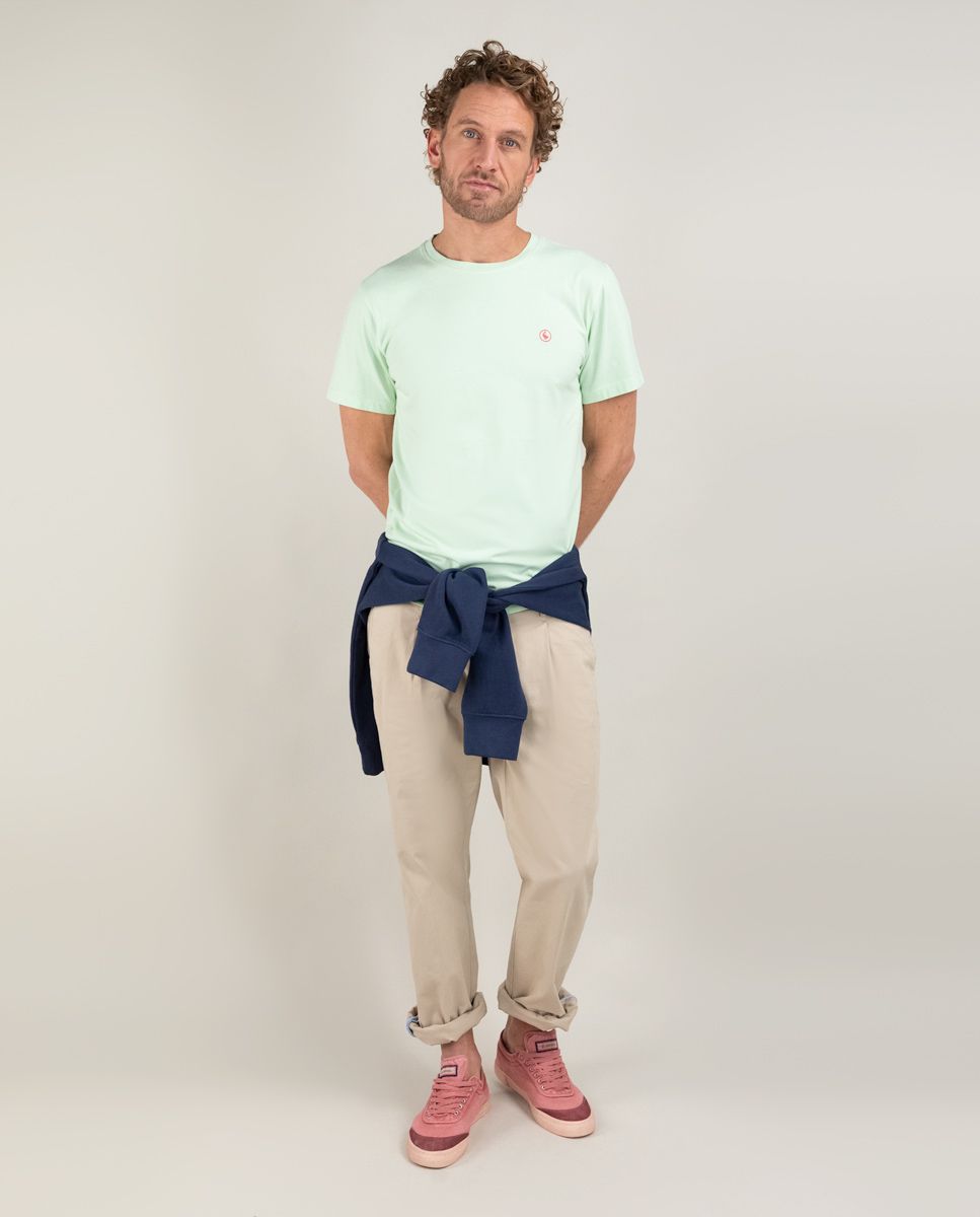 T-Shirt Cuello Caja Garment Dyed EL GANSO T-SHIRT Malva CO