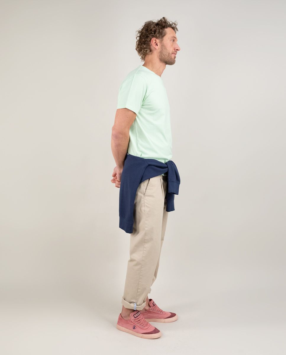T-Shirt Cuello Caja Garment Dyed EL GANSO T-SHIRT Malva CO