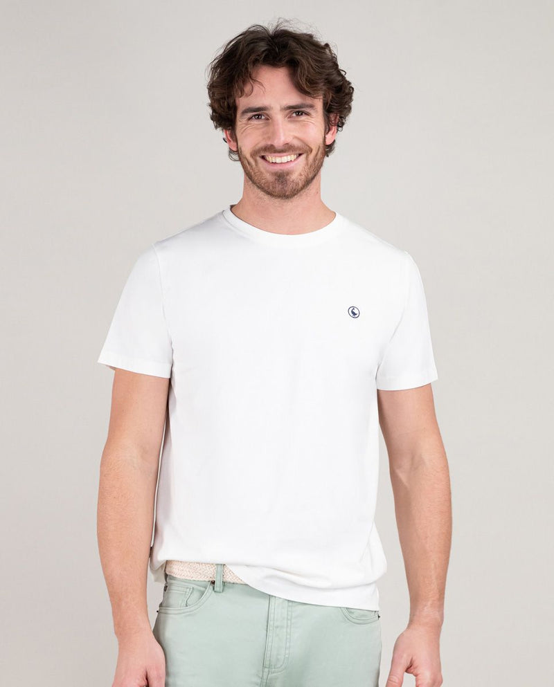 T-Shirt Cuello Caja Garment Dyed