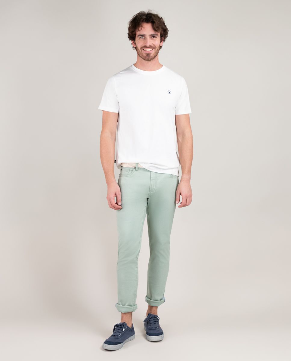 T-Shirt Cuello Caja Garment Dyed EL GANSO T-SHIRT Malva CO