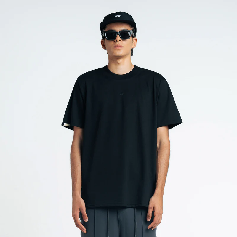 T-Shirt Clasica Negra Hombre