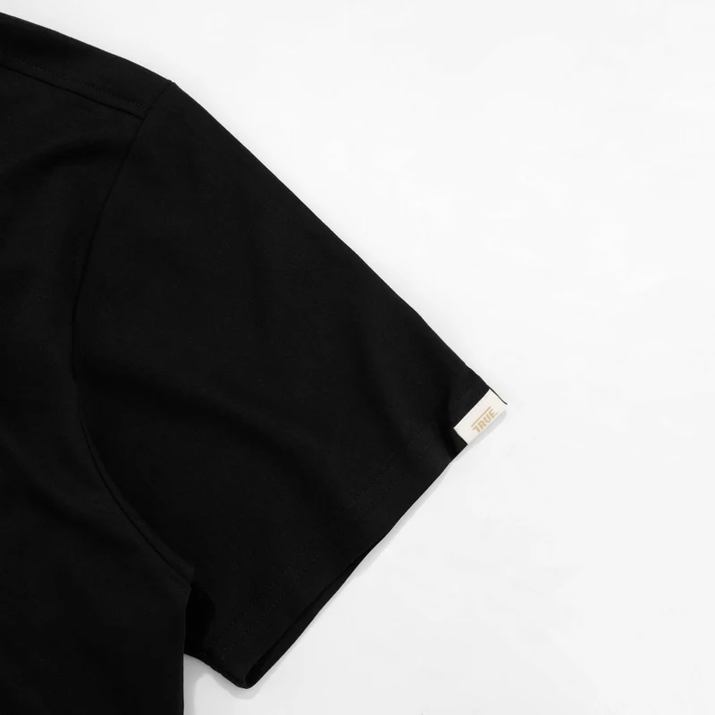 T-Shirt Clasica Negra Hombre TRUE T-SHIRT Malva CO